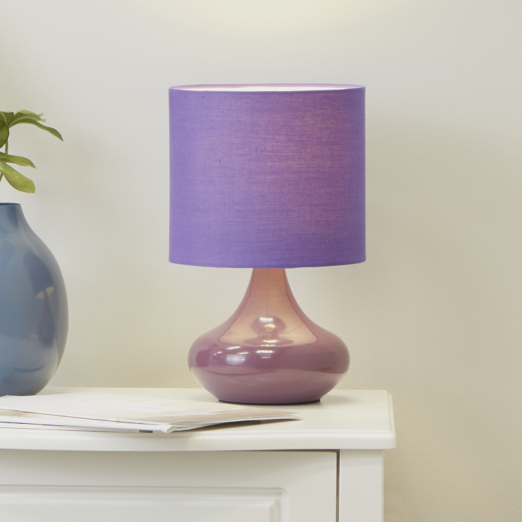 Zachari Touch Table Lamp, Purple Touch Table Lamps