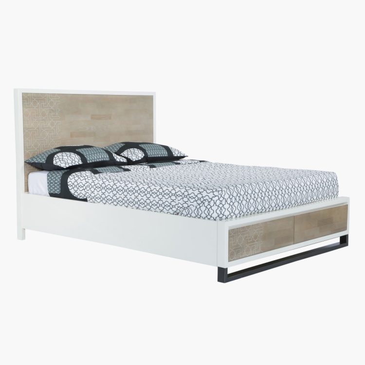 Featured image of post Wooden Queen Size Bed Frame With Storage / Rustic natural bed with extra storage.