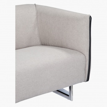 Rozel 2 Seater Sofa Grey Fabric