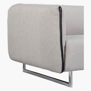 Rozel 2 Seater Sofa Grey Fabric