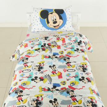Mickey Mouse Printed 2 Piece Duvet Cover Set 160x200 Cms