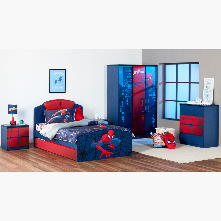 Disney Spider Man Printed 4 Drawer Chest Of Drawers Multicolour Mdf