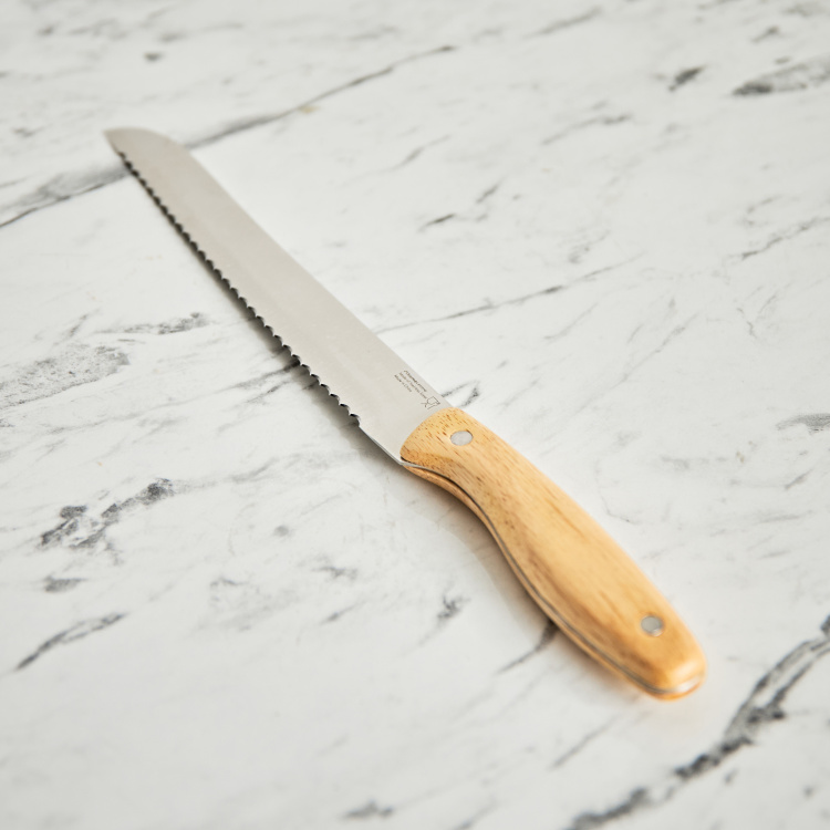 Naturelle Bread Knife with Wooden Handle