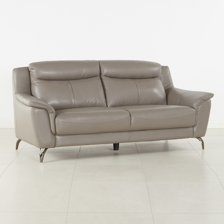 Alfie 3 Seater Half Leather Sofa, Leather Sofas Fast Delivery