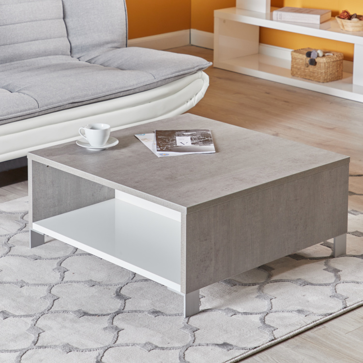 Petra Rectangular Coffee Table, Evoque White High Gloss Coffee Table With Storage Drawers