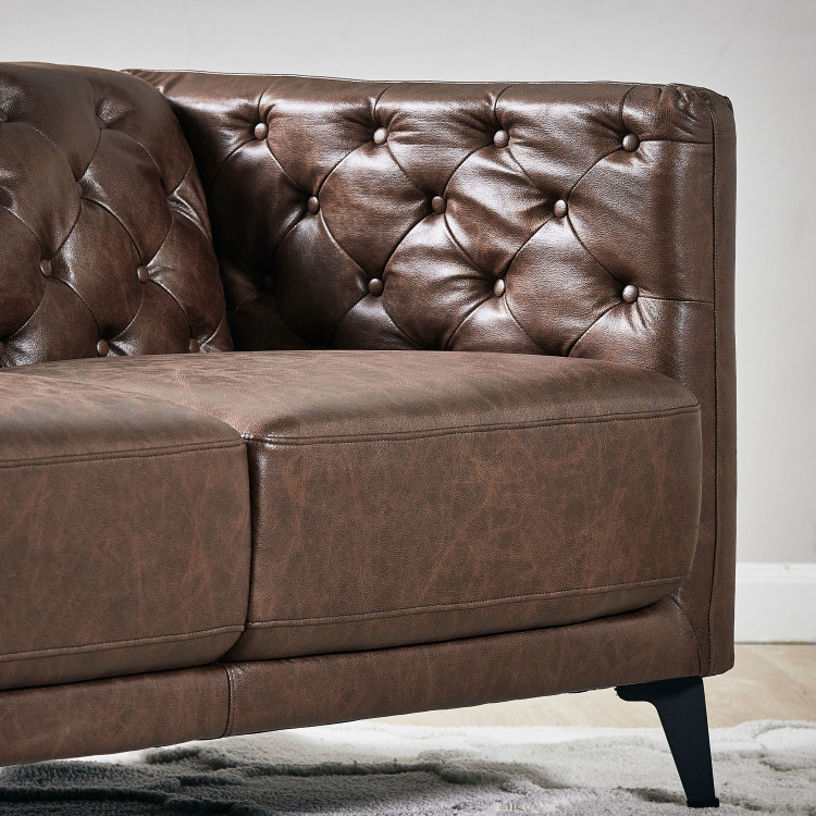 Lannie 2 Seater Faux Leather Sofa, Faux Leather Couches