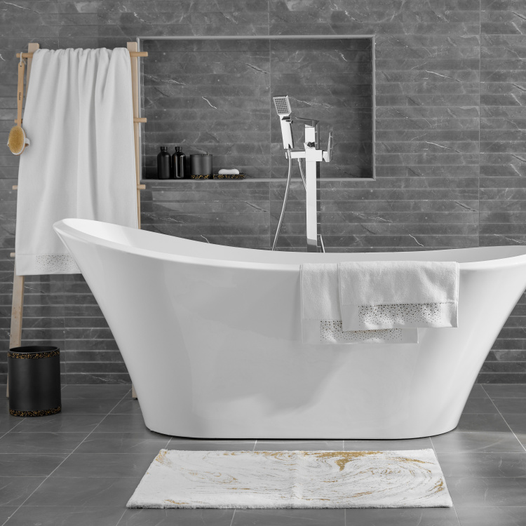 Inspire Me Home Decor 2 Piece Guest Towel Set 40x60 Cm Centre Bahrain - Inspire Me Home Decor Bathroom Accessories